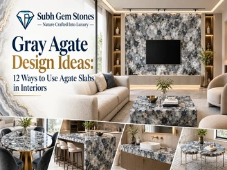 Gray Agate Design Ideas 12 Ways to Use Agate Slabs in Interior