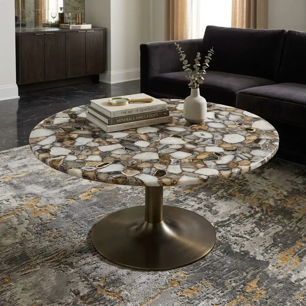 jumble agate center table