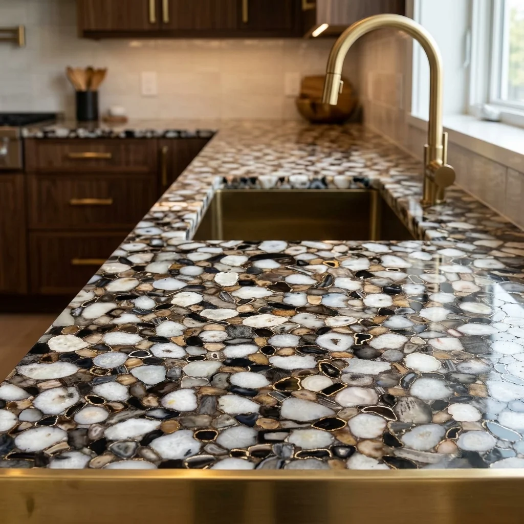 jumble agate countertop
